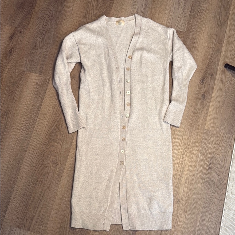 Wilfred Cream Long Cardigan